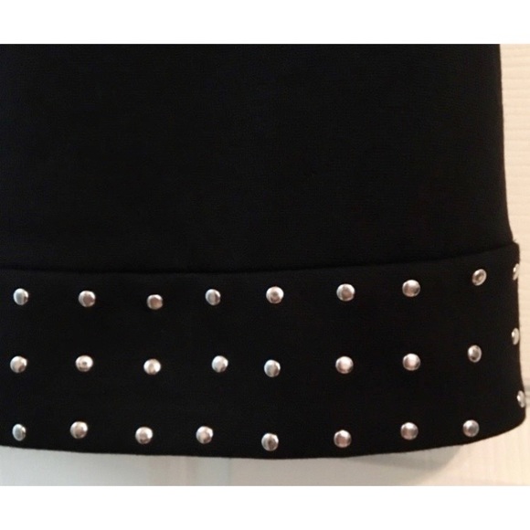 MICHAEL Michael Kors Black Silver Studded Sleeveless Women's Midi Dress NWT - Picture 8 of 14